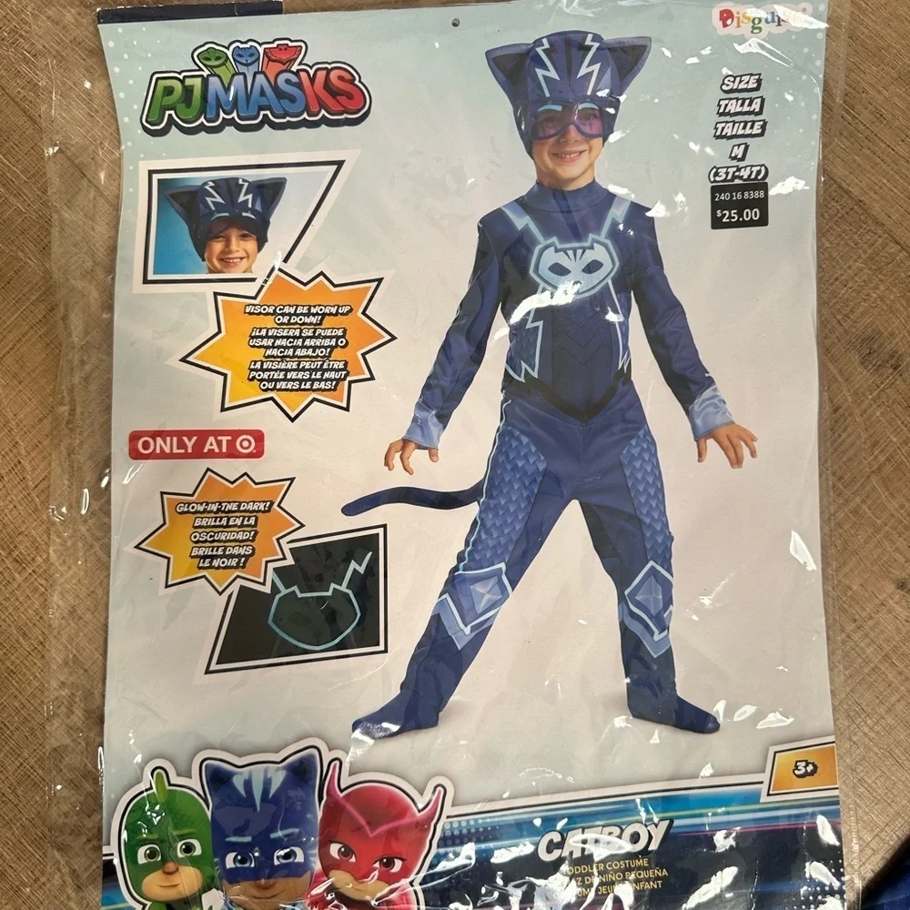 Pj masks catboy  Superhero Costume in Navy and Teal